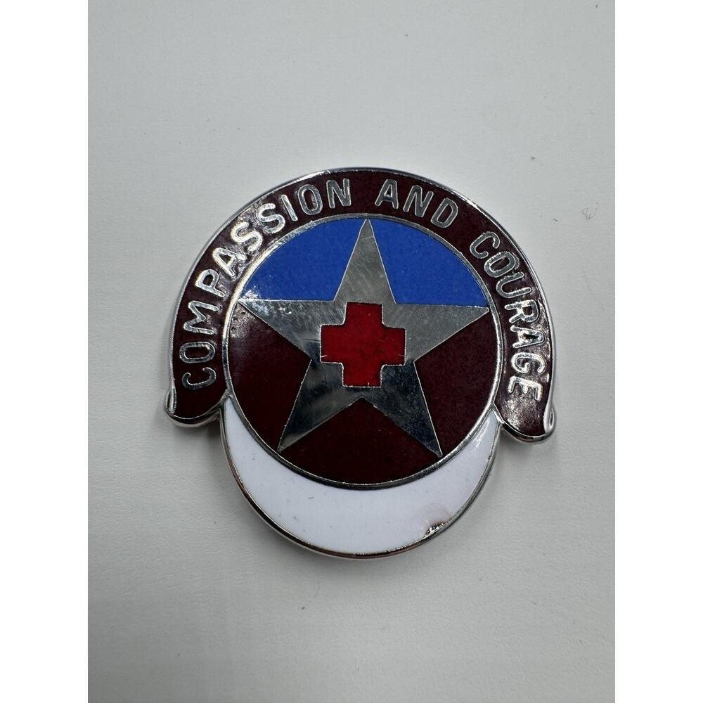 US Army Medical Department Compassion And Courage Lapel‎ Pin